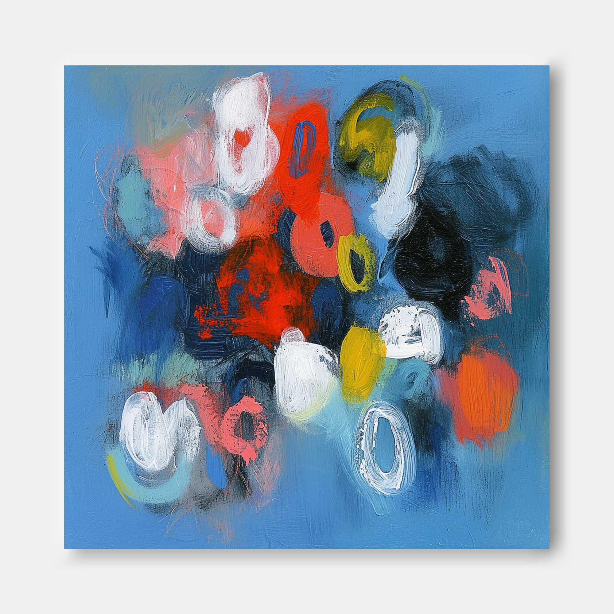 Wall Art Abstract Vibrant Organic Pop