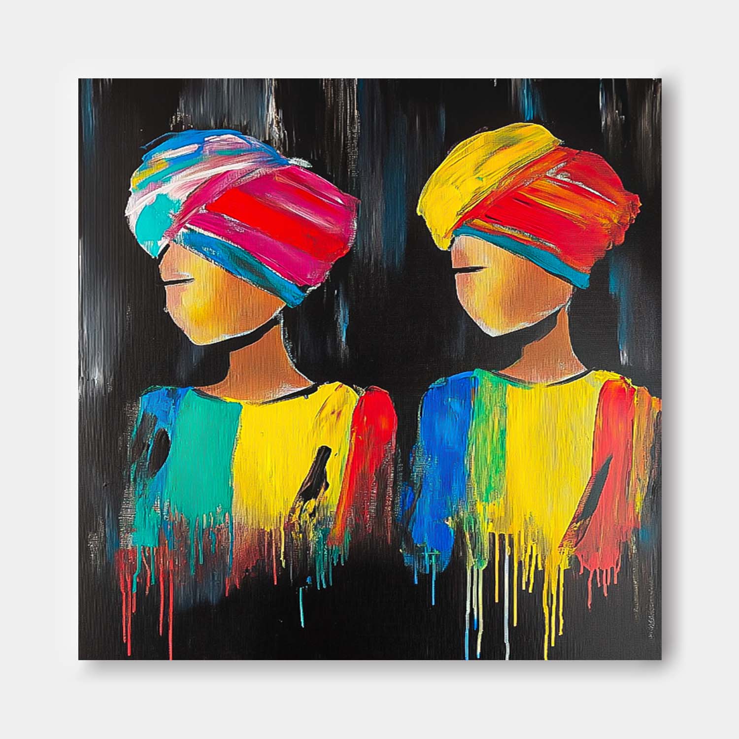 Wall Art People Bold Headwrap Dramatic