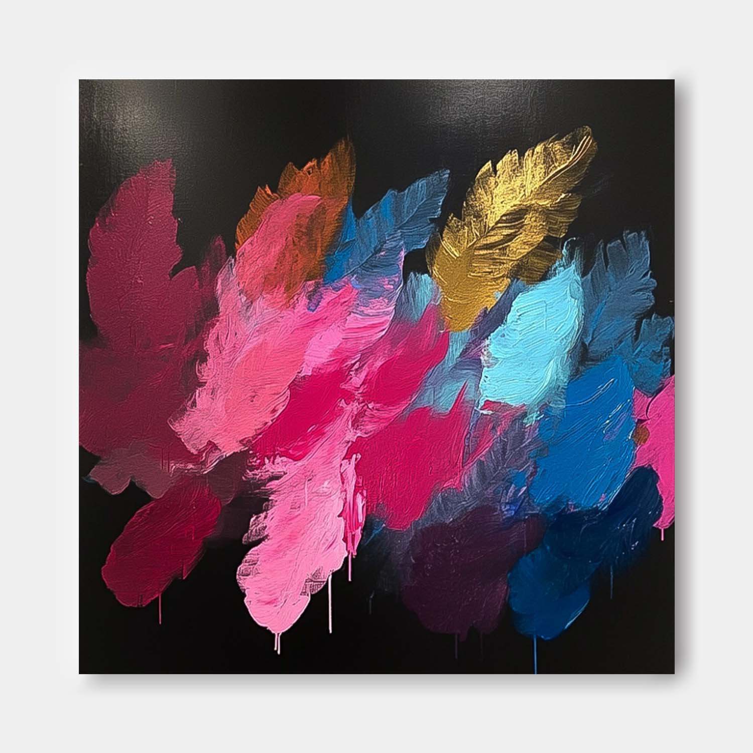 Wall Art Flower Colorful Modern Artistic