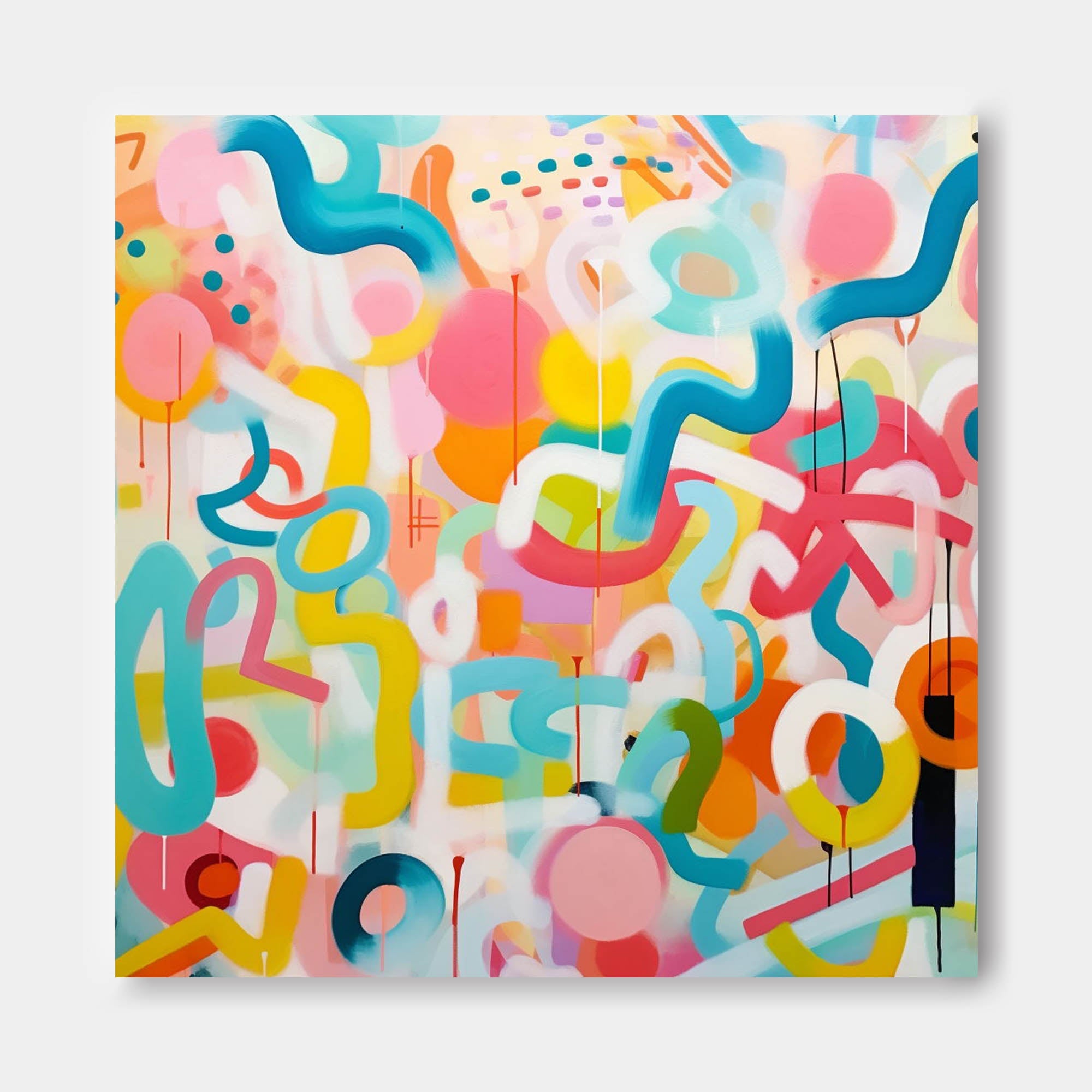 Wall Art Playful Abstract Energetic Fashion