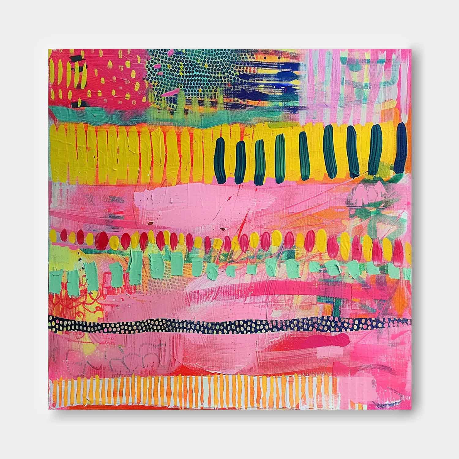 Wall Art Abstract Bohemian Maximalist Pop
