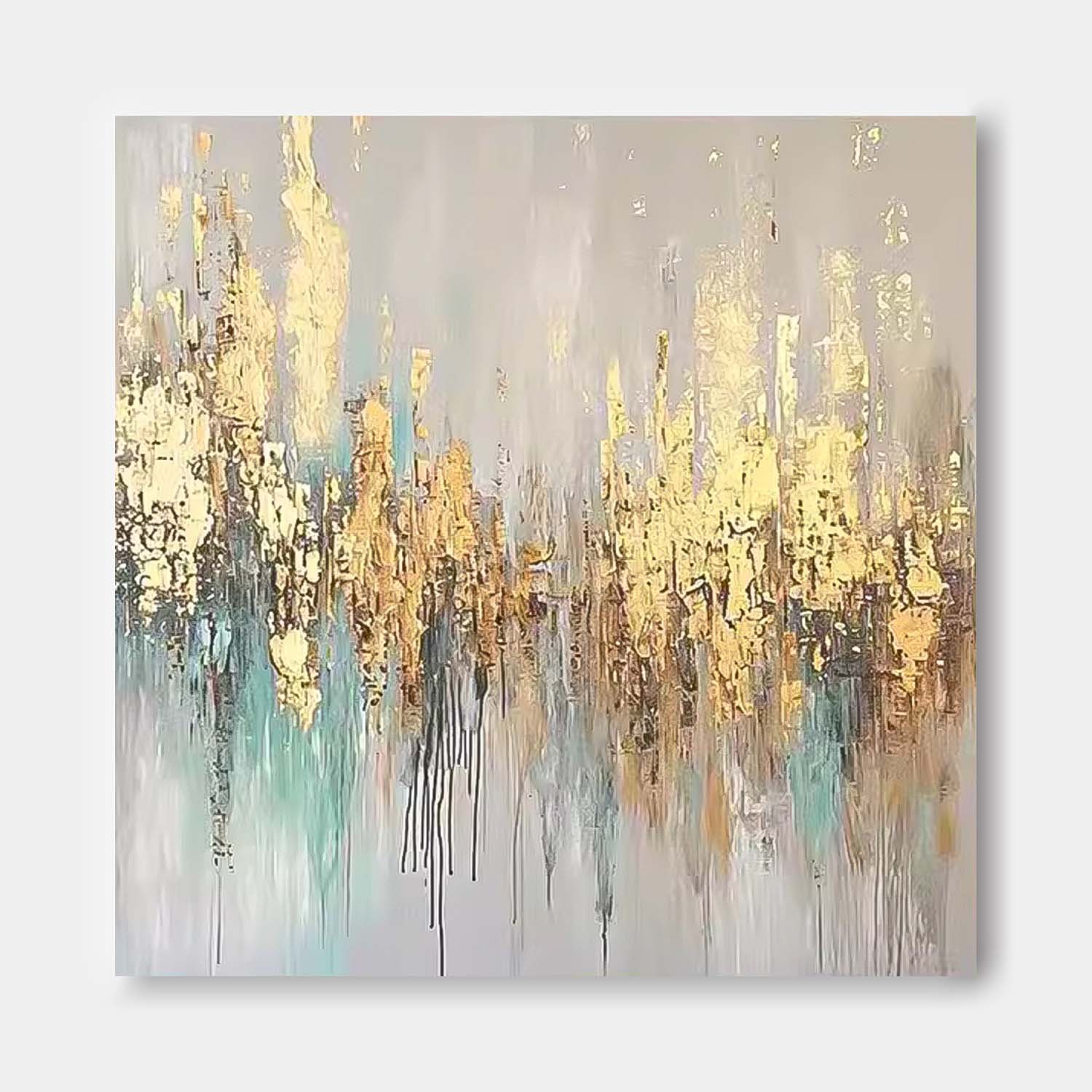 Abstract Impasto Serene Luxurious Modern