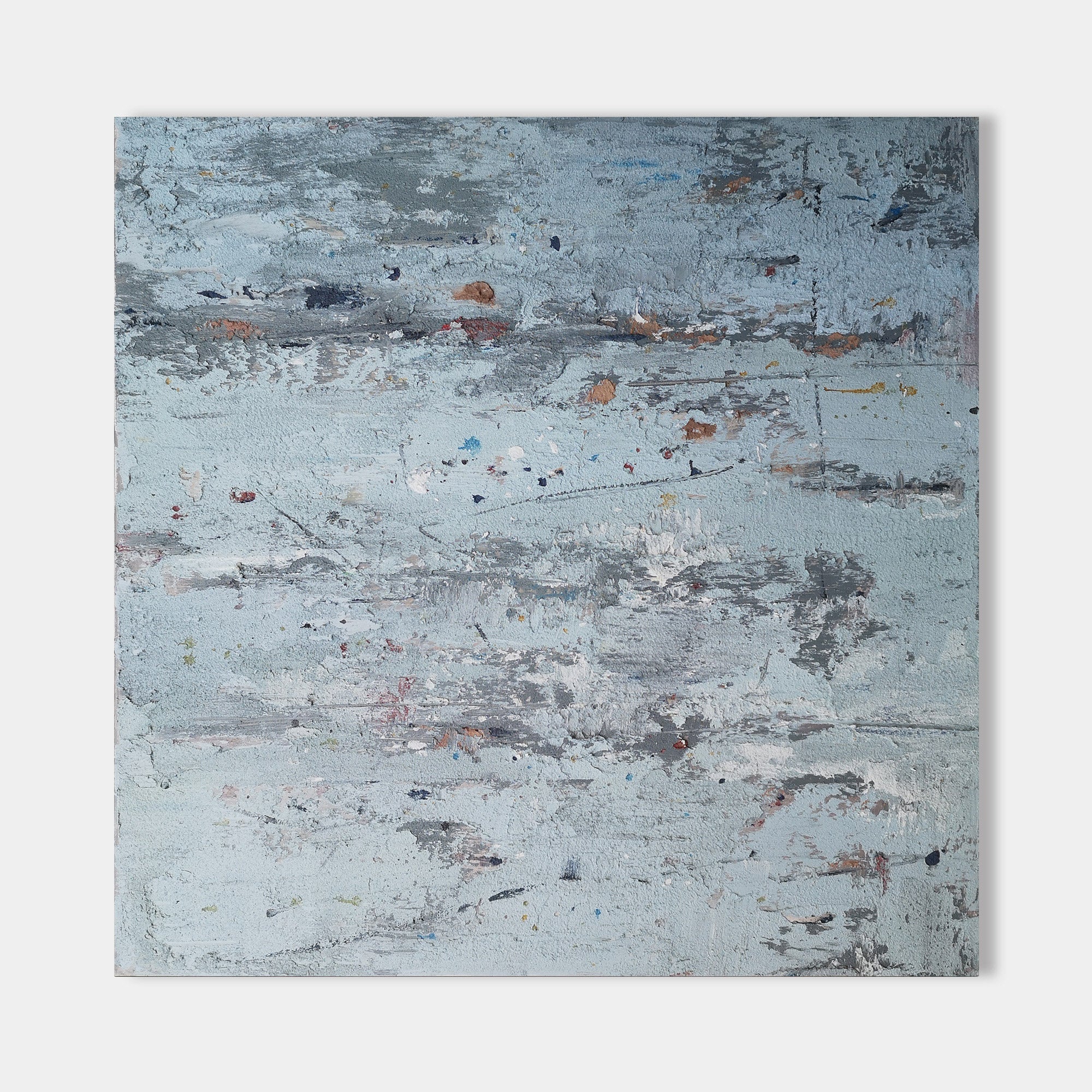 Light Blue Grey Abstract Painting