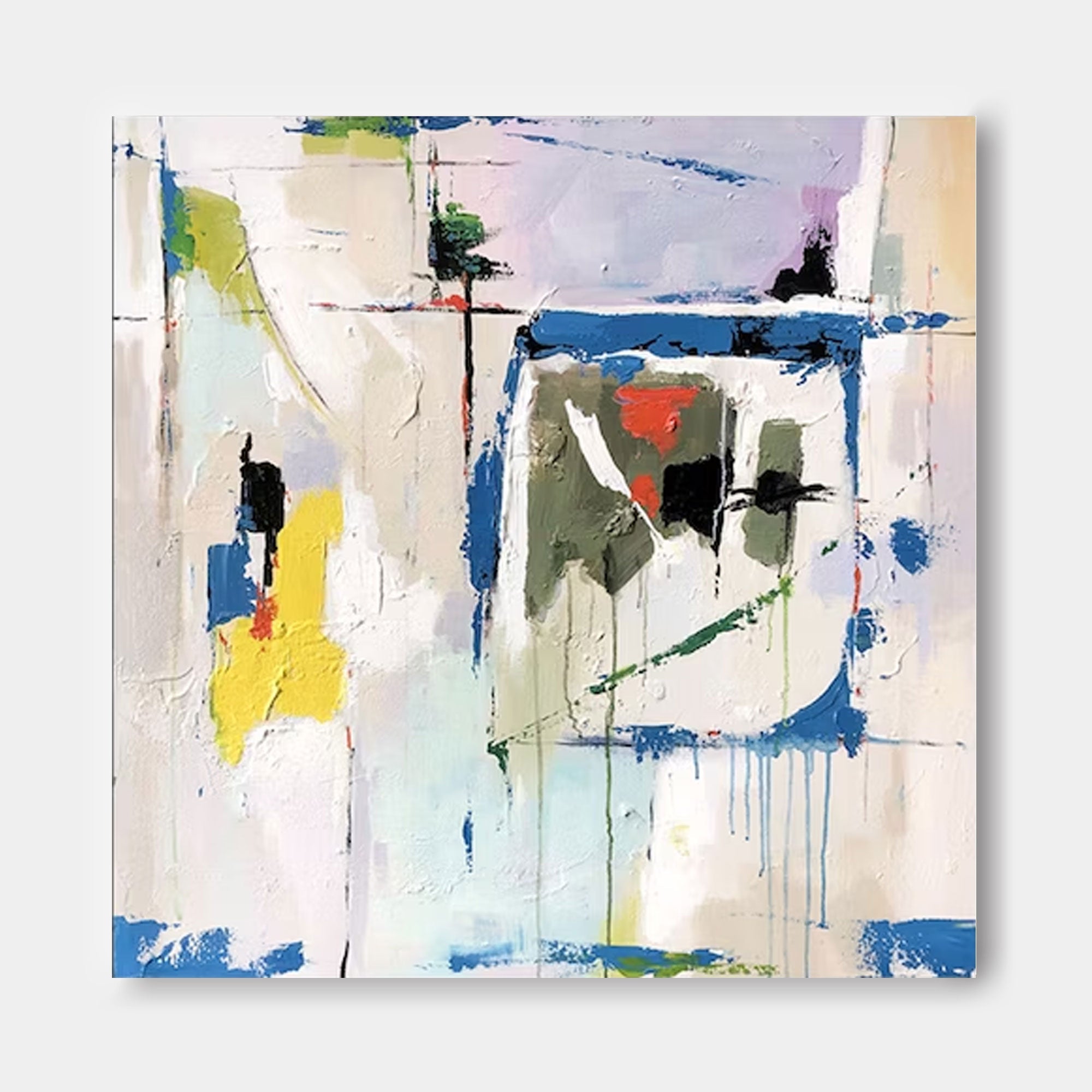 Abstract Canvas Art AB073 - Neutralighting