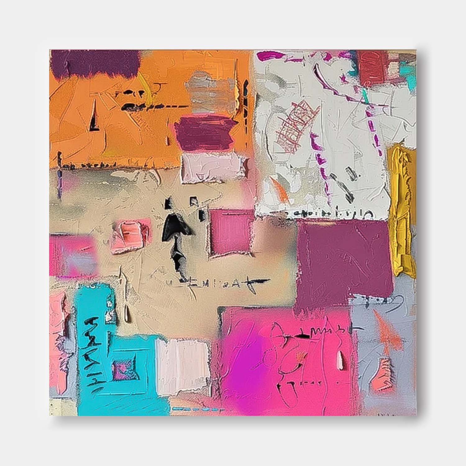 Wall Art Abstract Cheerful Warm Pop