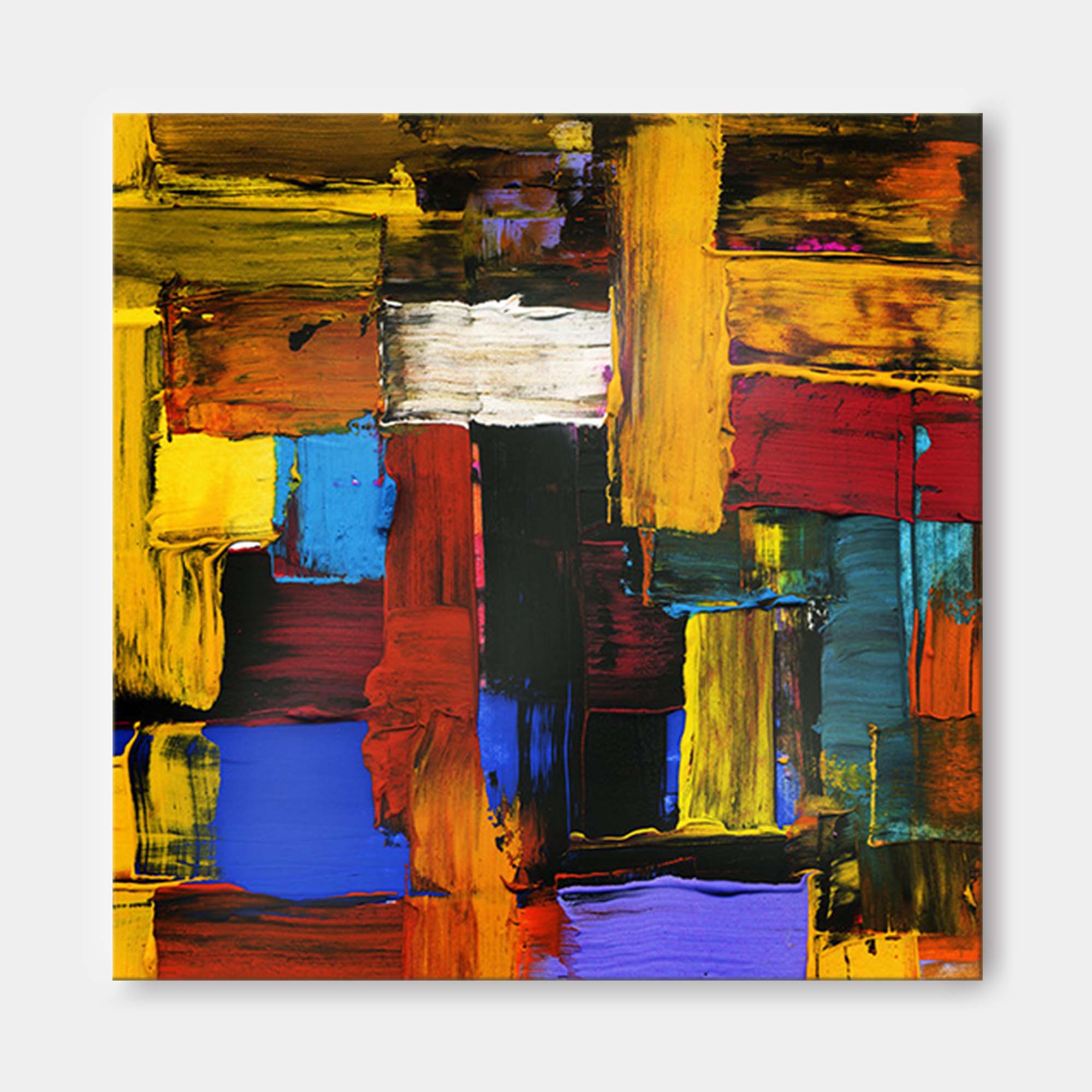 Wall Art Impasto Abstract Layer Maximalist