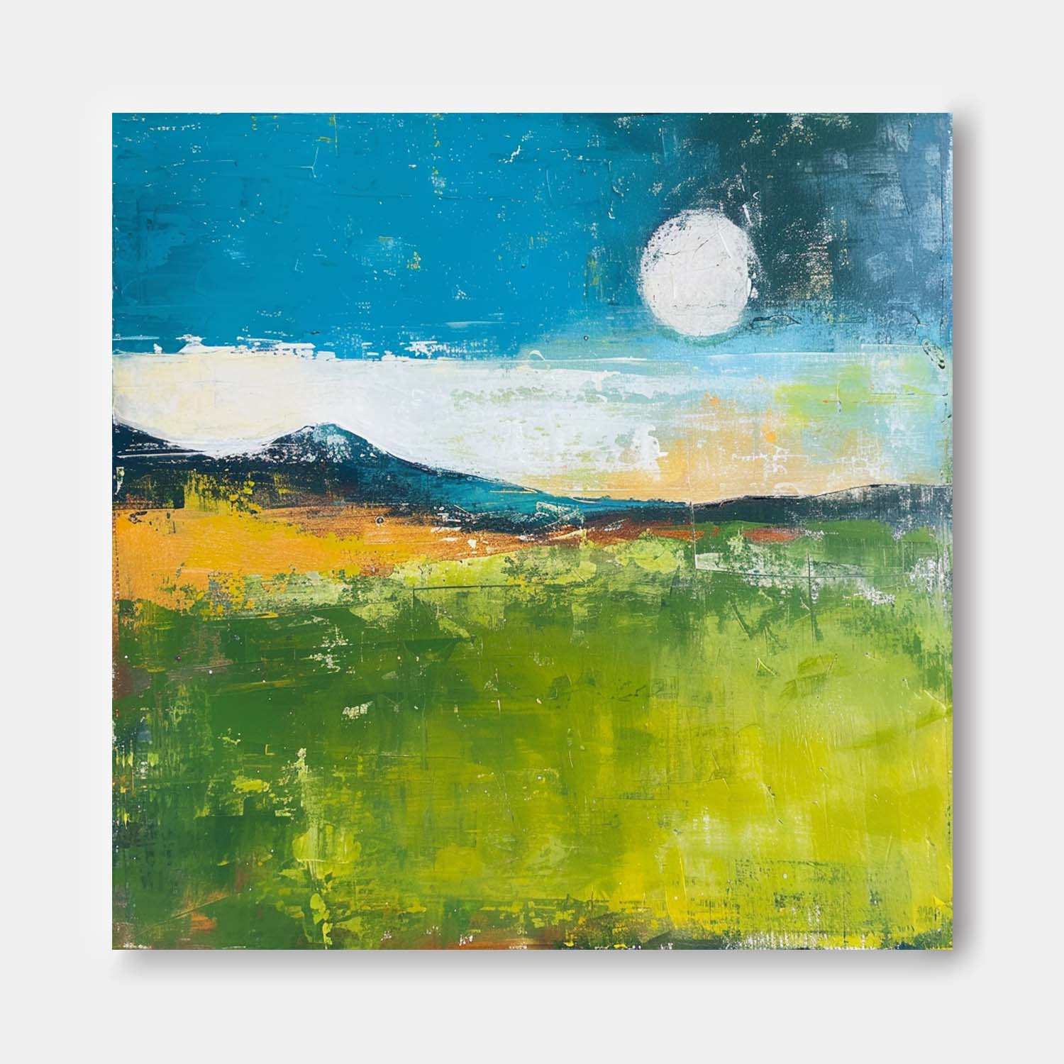 Wall Art Abstract Warm Landscape Scandinavian Natural