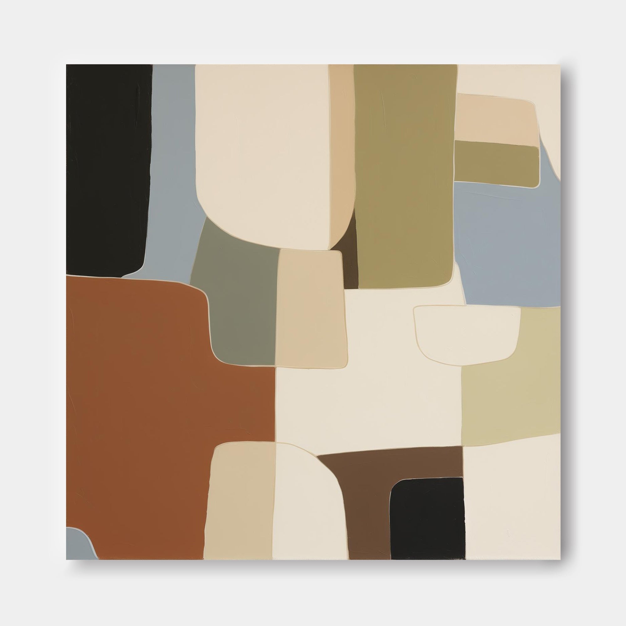 Abstract Canvas Art AB369 - Neutralighting