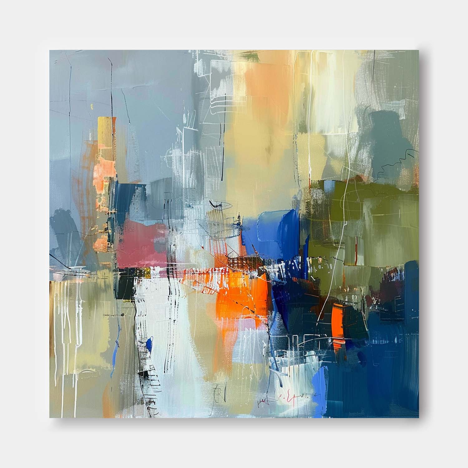 Wall Art Abstract Painterly Landscape Decor