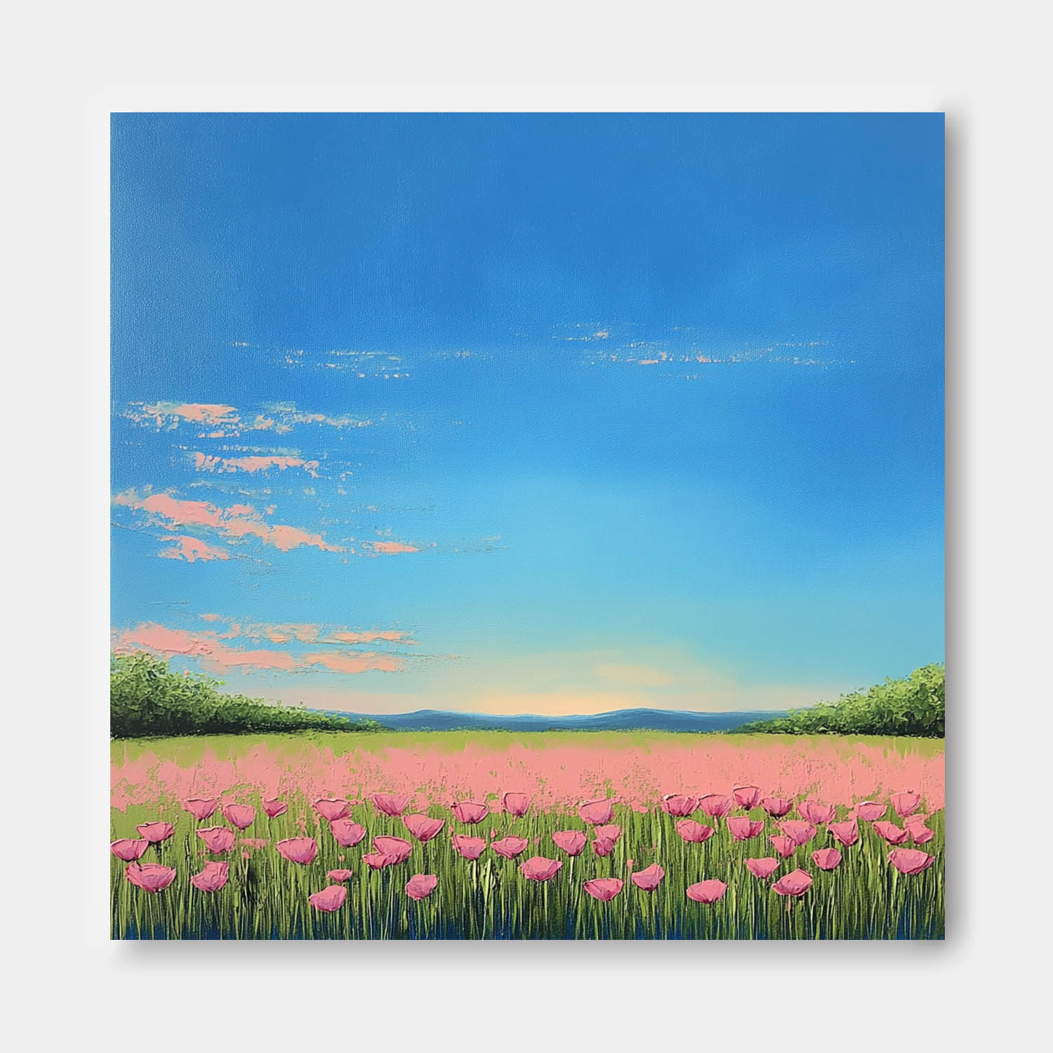 Wall Art Landscape Modern Cottagecore Soft