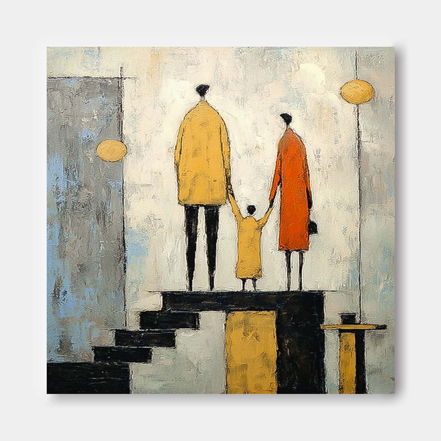 Wall Art People Warm Nostalgic Family