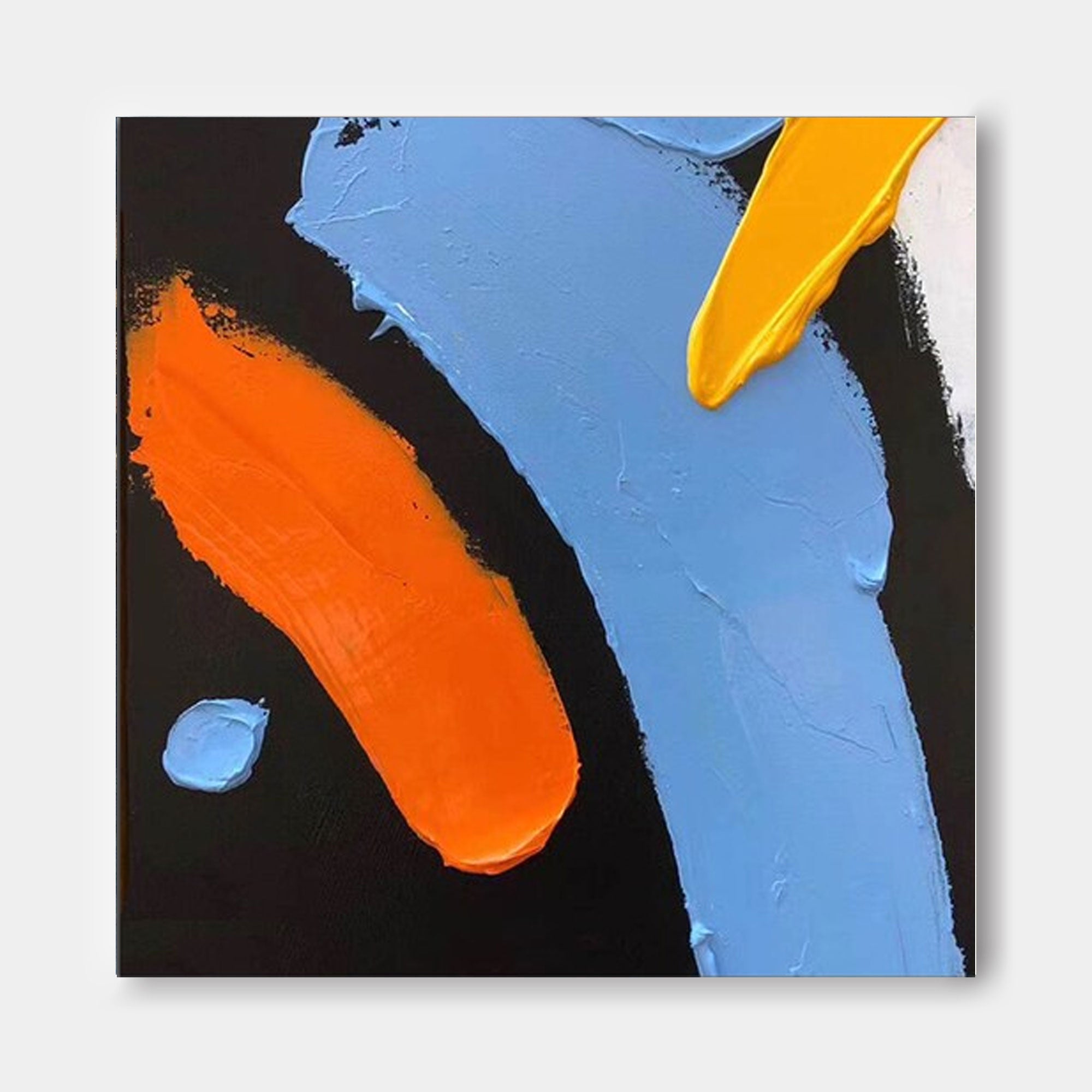 Bold Color Stroke Abstract Canvas Wall Art