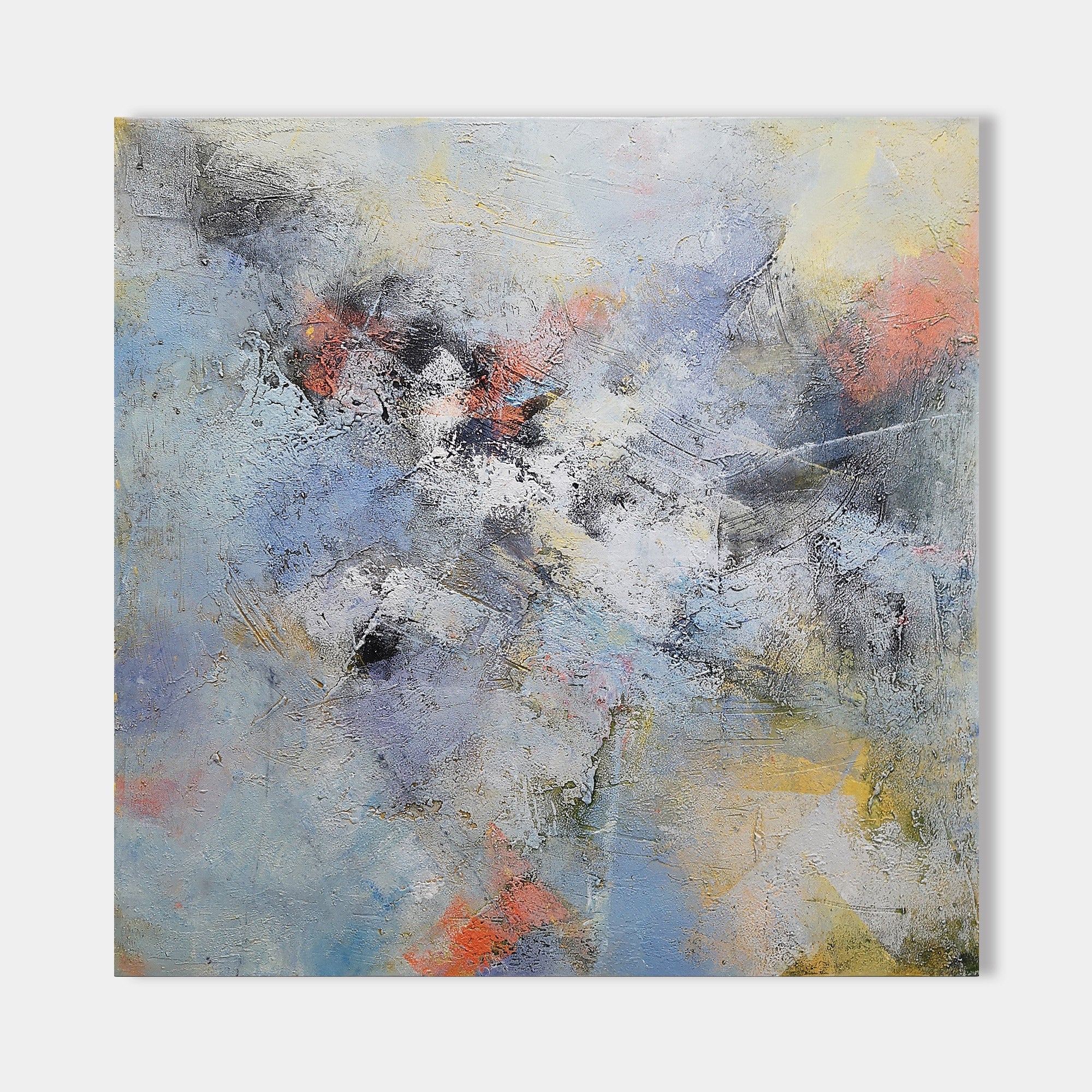 Square Abstract Painting 40'' X 40'' IS42 - Neutralighting