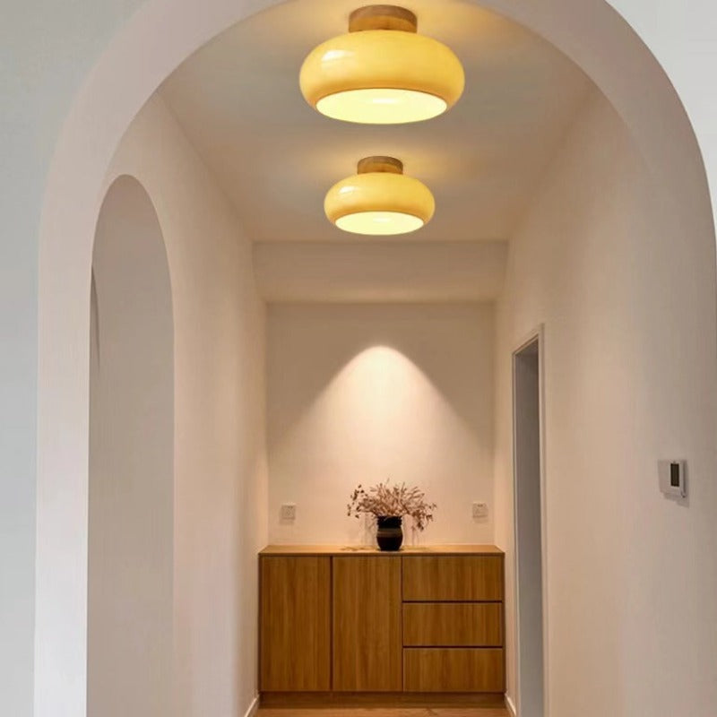 Charlotte Flush Mount Ceiling Light Wood - Neutralighting