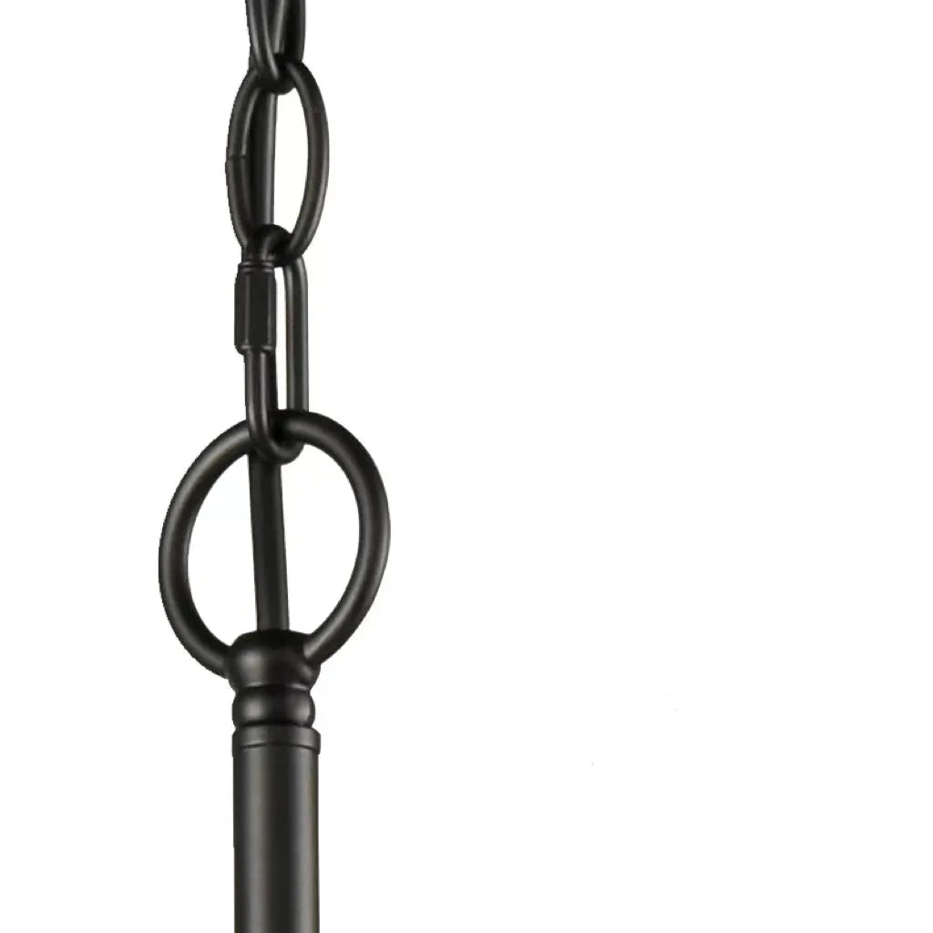 Silva Modern LED Chandelier Black Metal Bedroom Living Room - Neutralighting