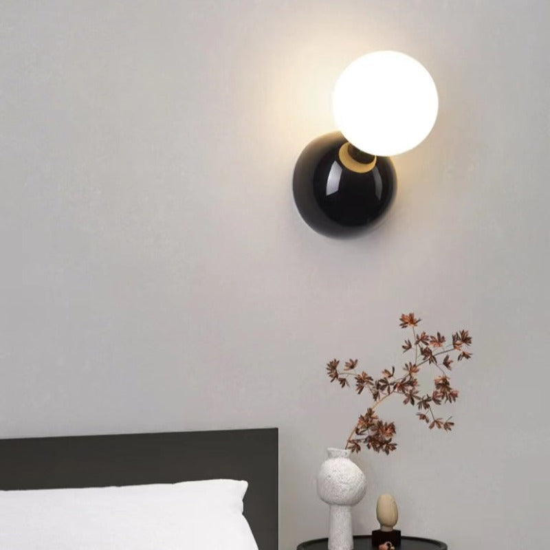 Valentina Modern LED Indoor Wall Lamp Black White Metal Living Room - Neutralighting