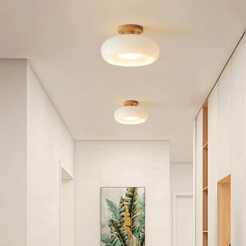 Charlotte Flush Mount Ceiling Light Wood - Neutralighting