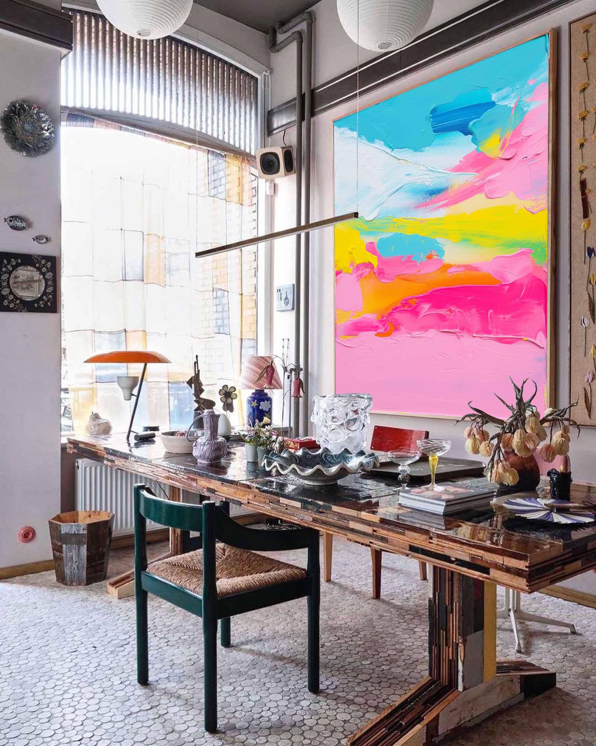 Wall Art Abstract Impressionist Playful