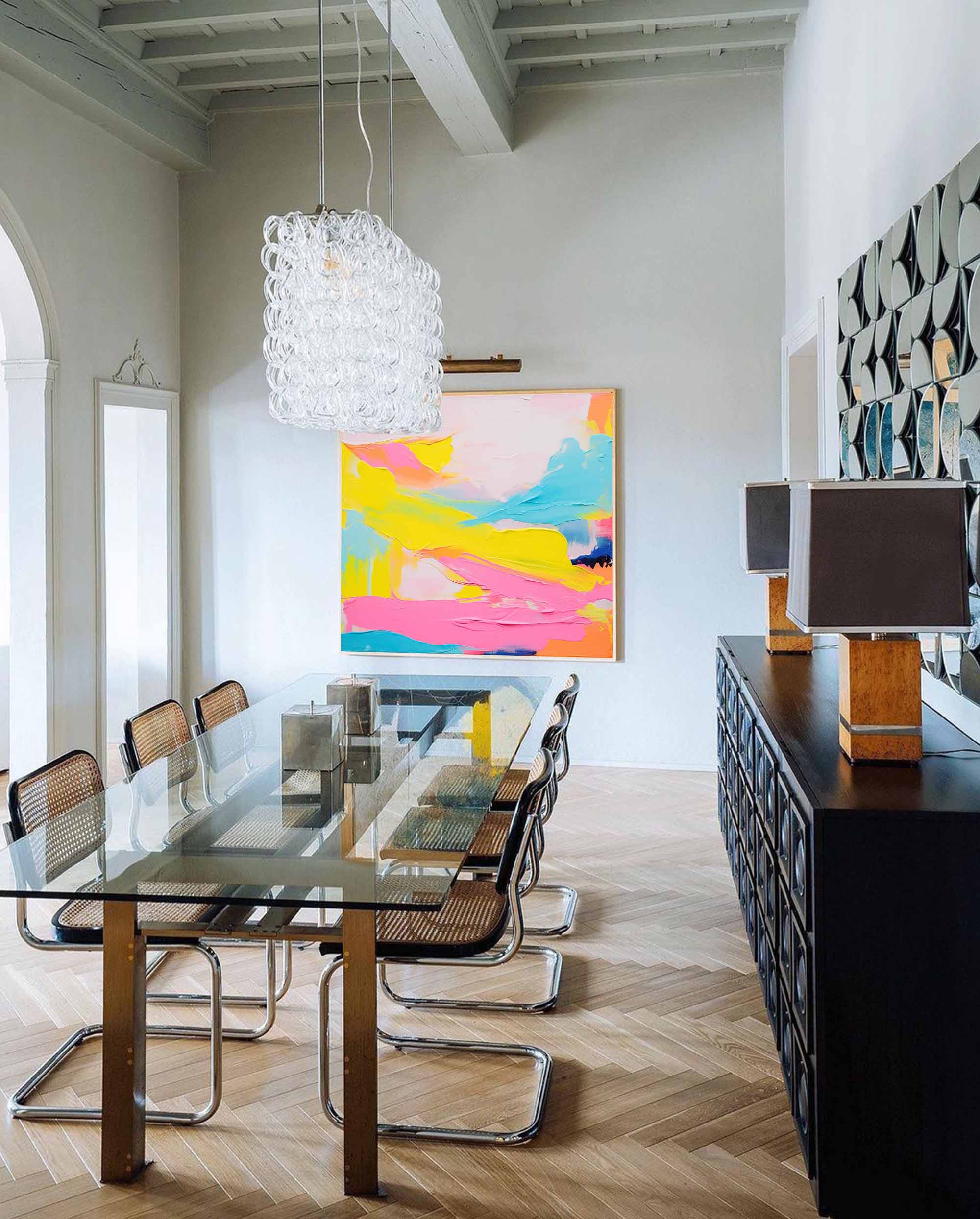 Wall Art Abstract Playful Energetic Summer