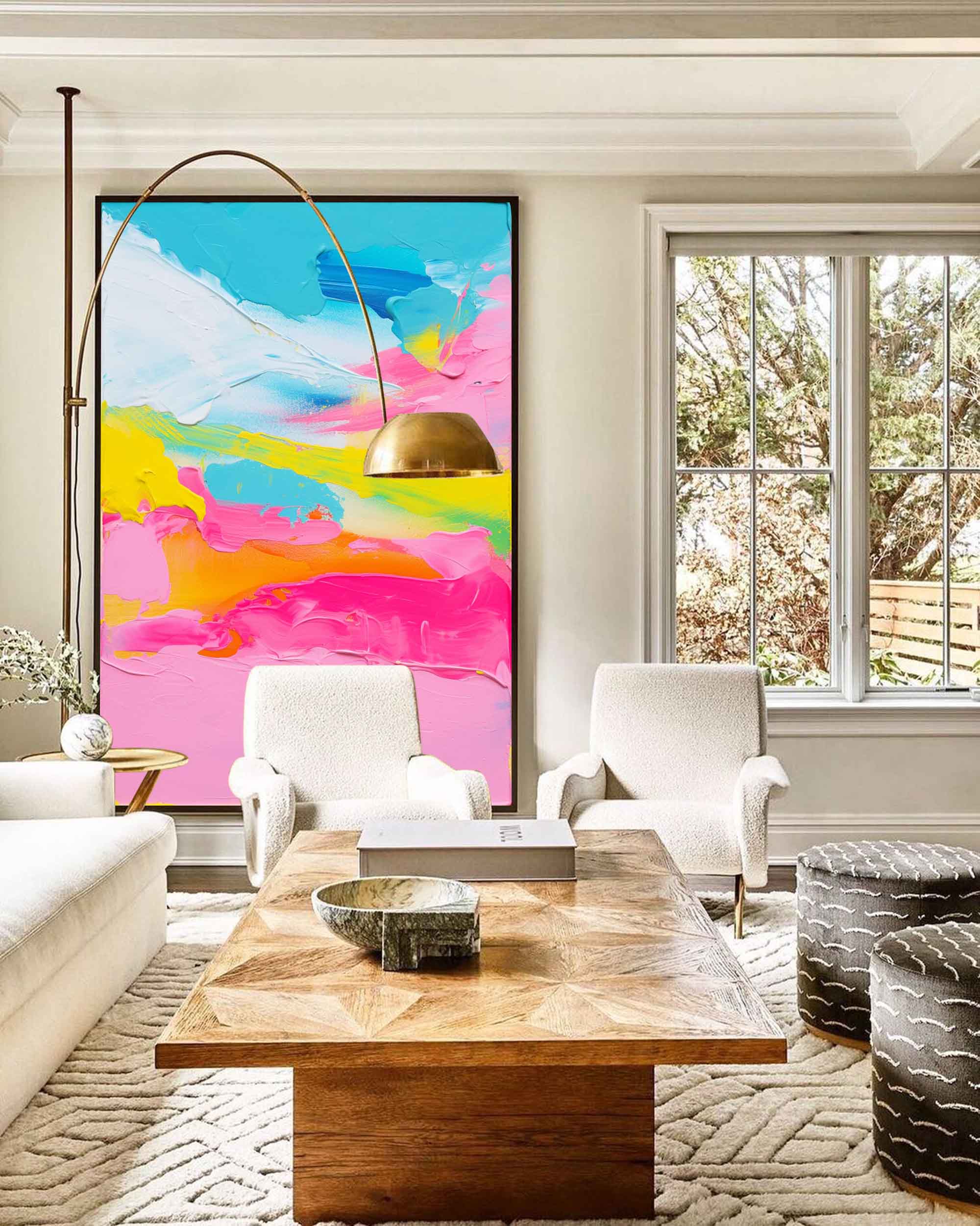 Wall Art Abstract Impressionist Playful