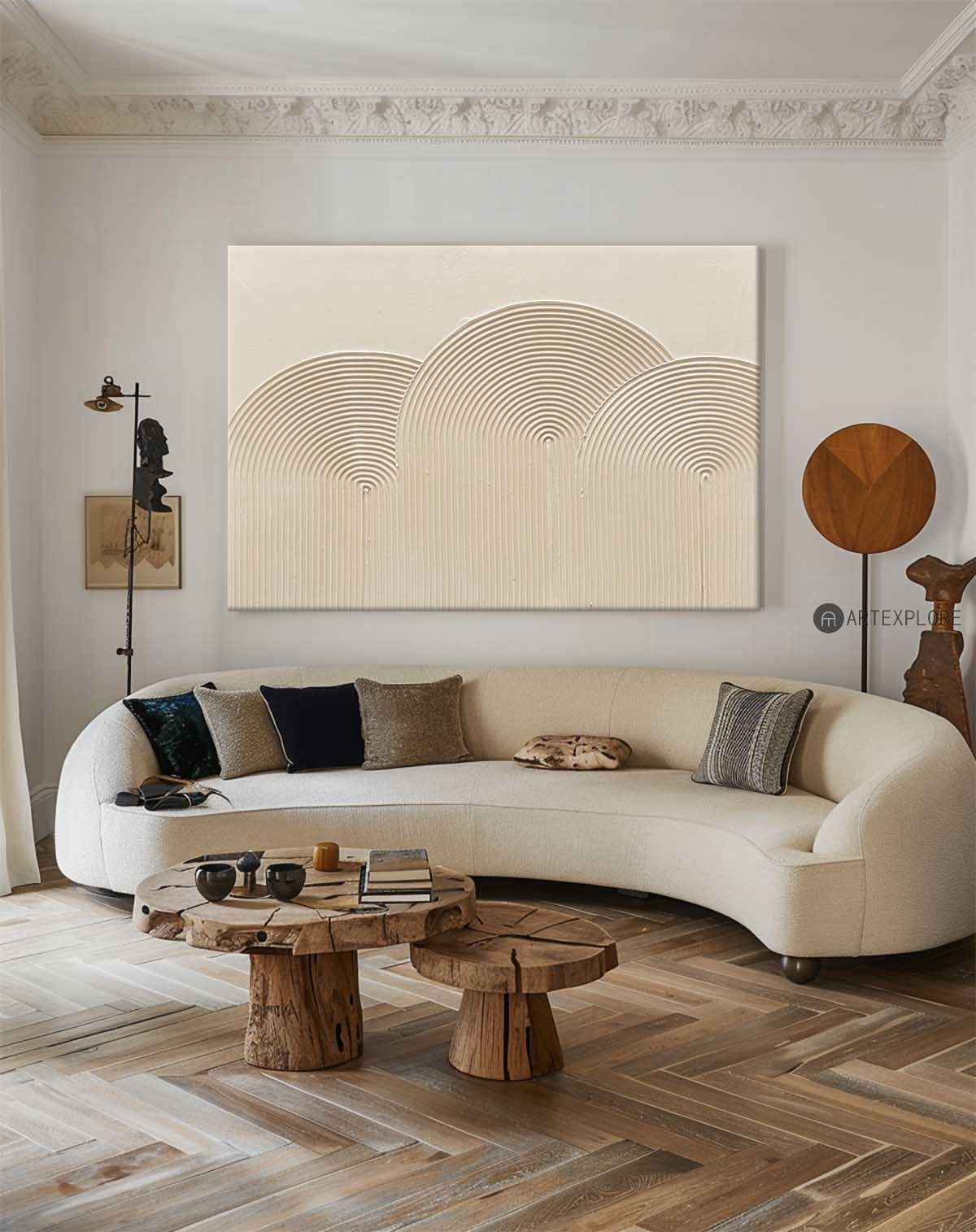 Organic Arch Contour Abstract Art
