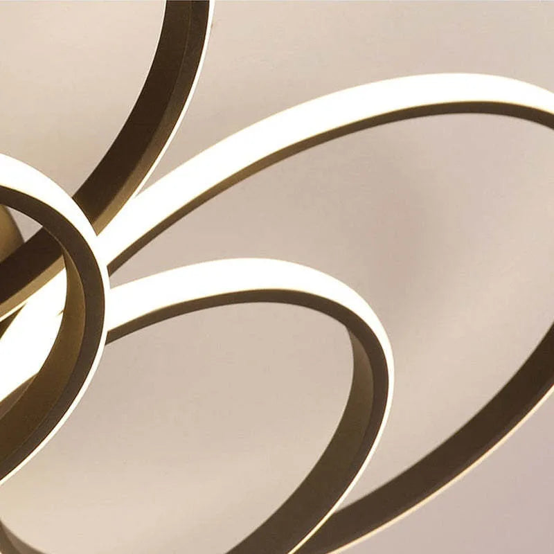 Arisha LED Ceiling Light Circle Ring, Black & White - Neutralighting