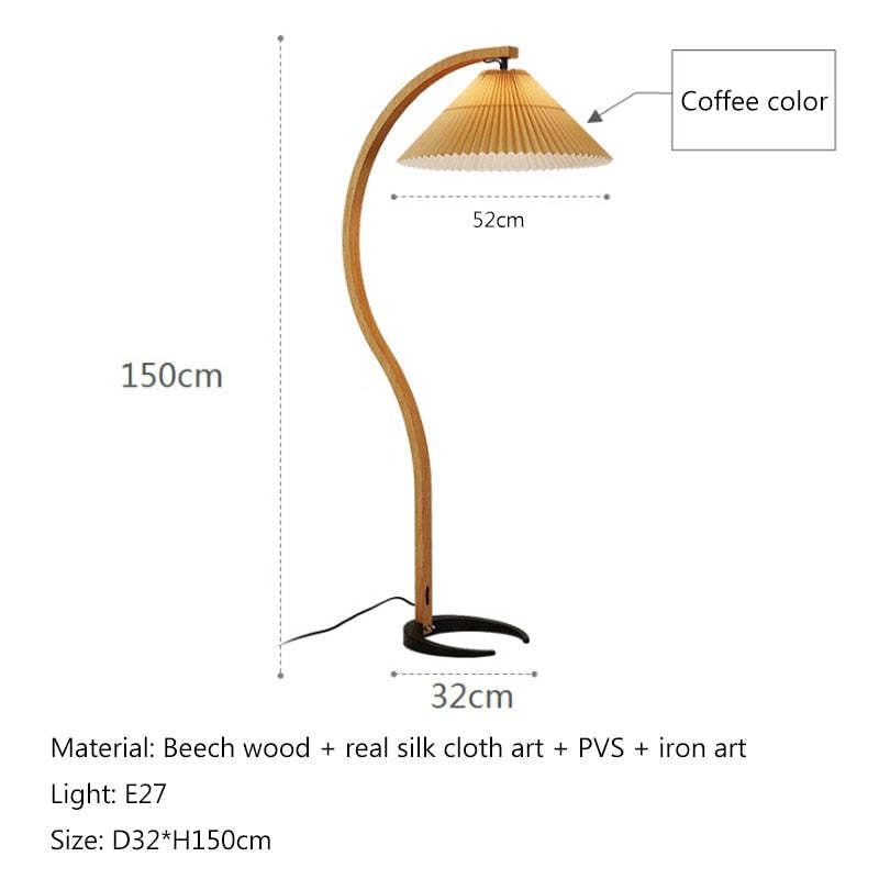 Muto Unique LED Floor Lamp, Wood/Metal, Living Room - Neutralighting