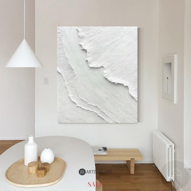3D White Abstract Painting