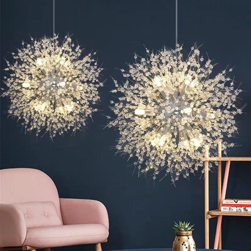 Arisha Elegant Dandelion Minimalist Luxury Pendant Light, Gold/Chorme - Neutralighting