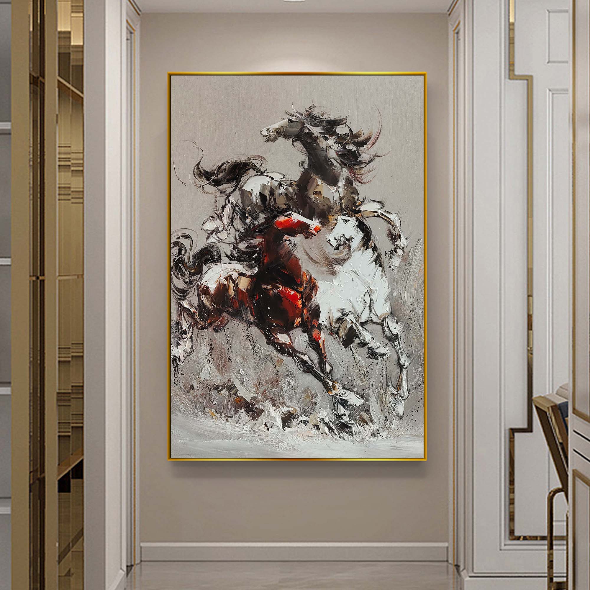 Running Horse Painting ANH55 - Neutralighting