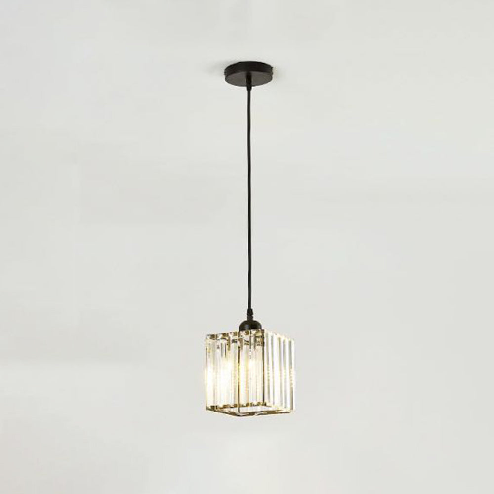 Vina Modern Cluster Cylinder Glass Pendant Light, Black/Gold - Neutralighting