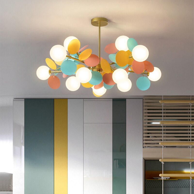 Nexen Multicolored Flower Branch Chandelier Living Room - Neutralighting