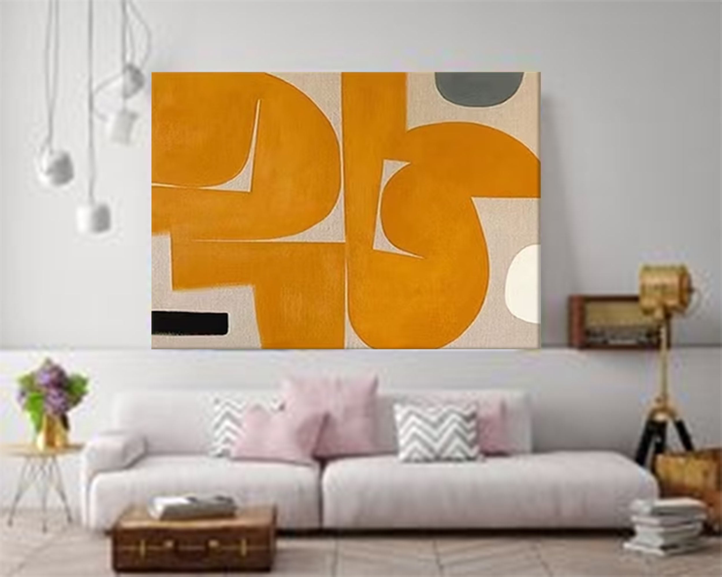 Wall Art Abstract Retro Pop Art Playful