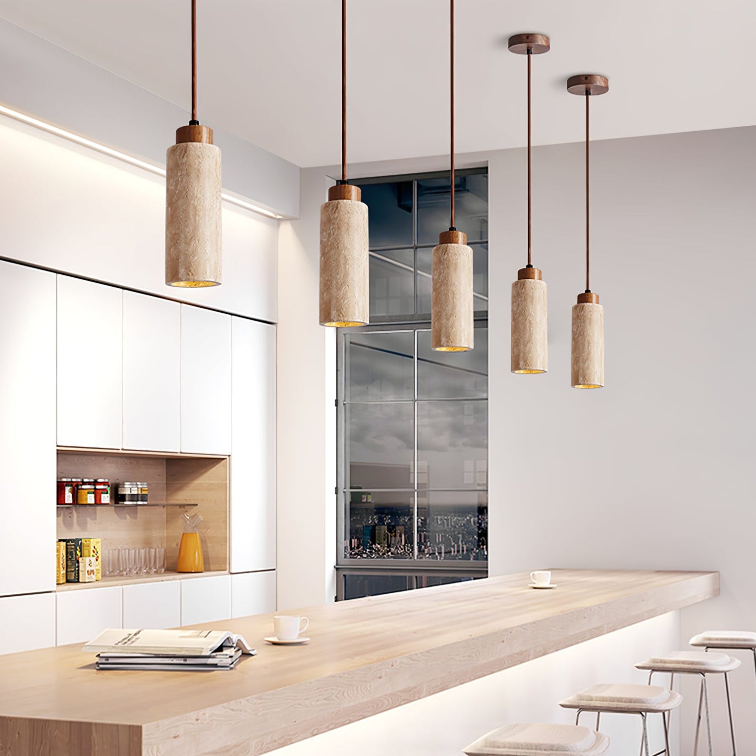 Avloris Travertine Pendant Light - Neutralighting