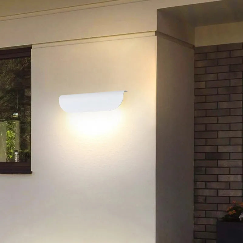 Ray Modern Outdoor Wall Lighting, Waterproof, Curved - Neutralighting