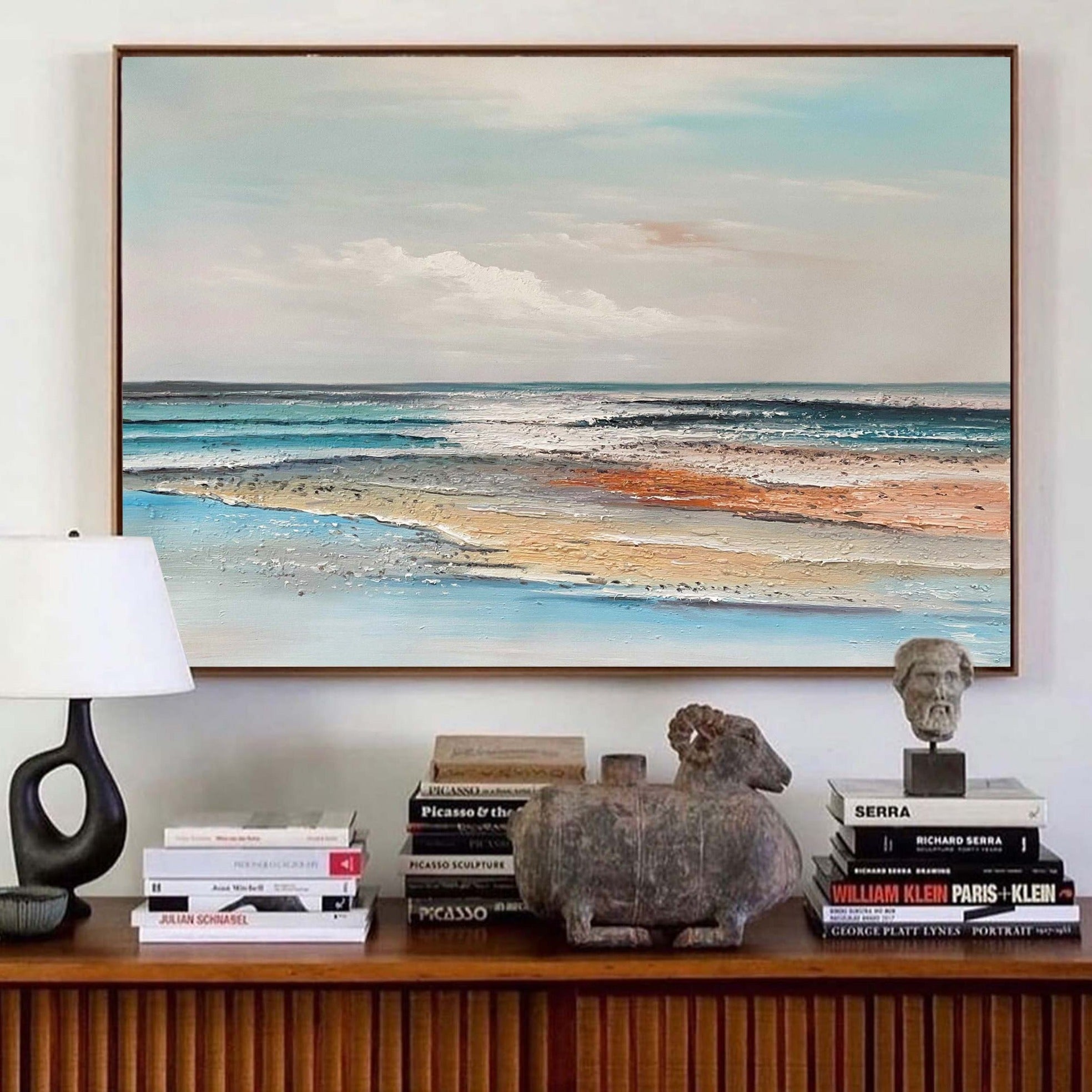 Turner Style Coastal Seascape Canvas Wall Art