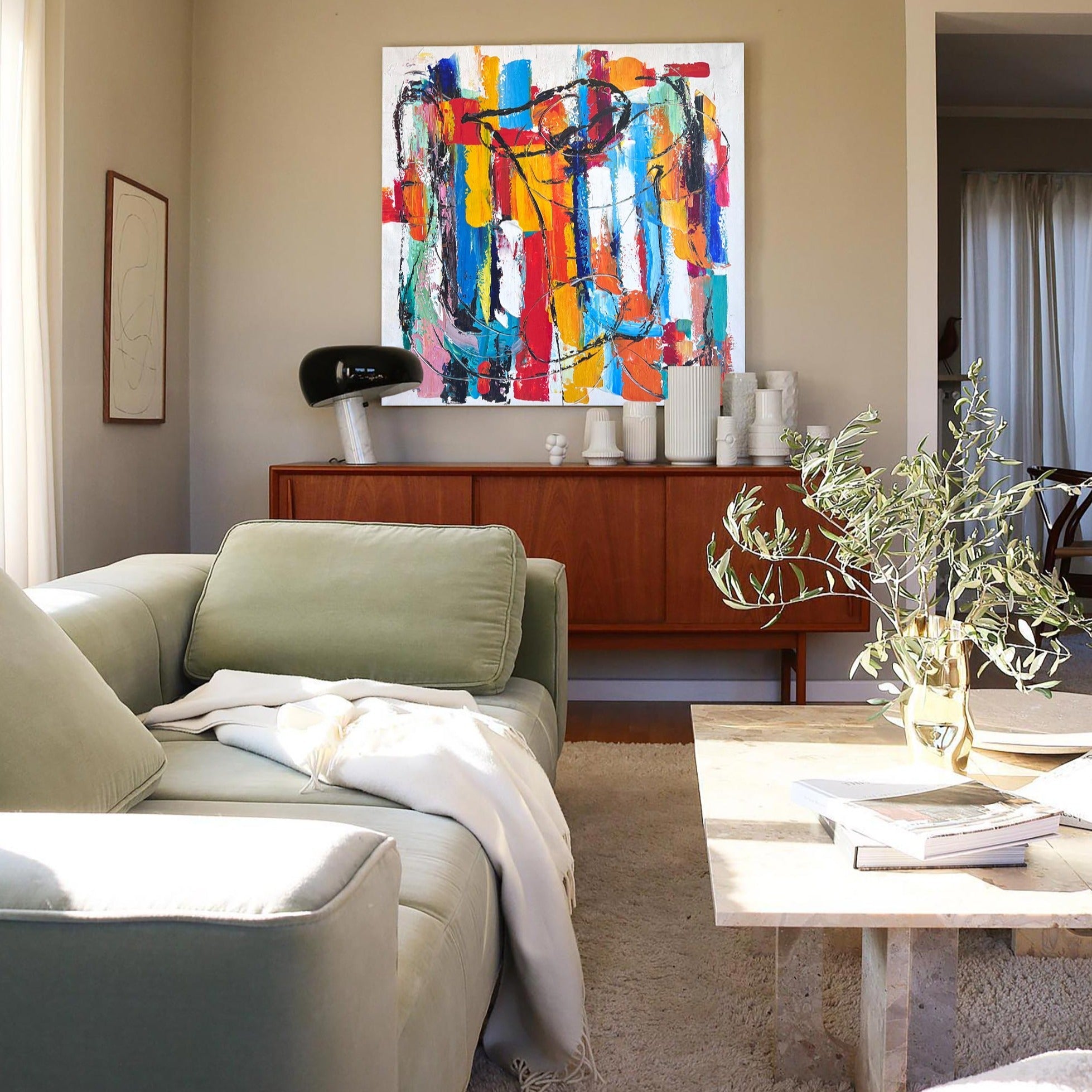 Colorful Abstract Expressionist Painting