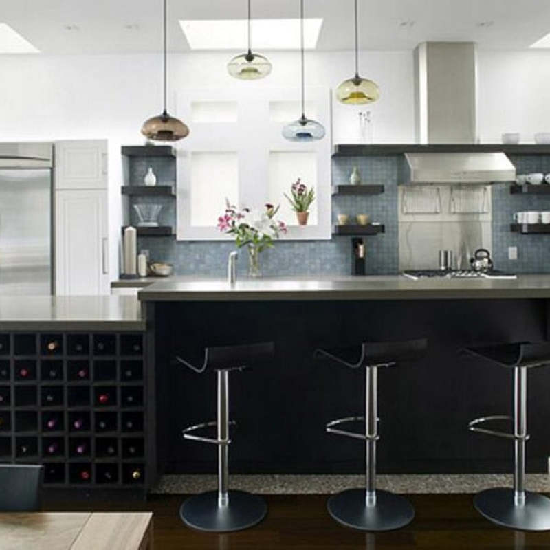 Valentina Modern Bread Shaped Glass Pendant Light, 6 Colour - Neutralighting