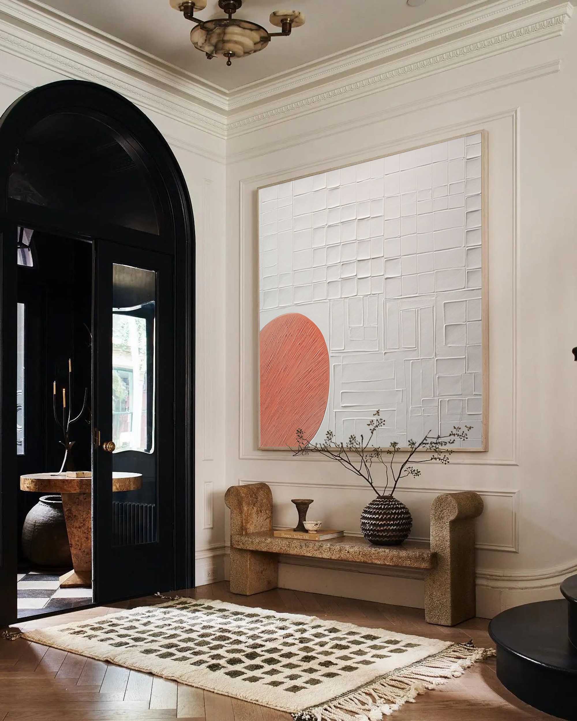 Plaster Art Texture Painting SG248 - Neutralighting