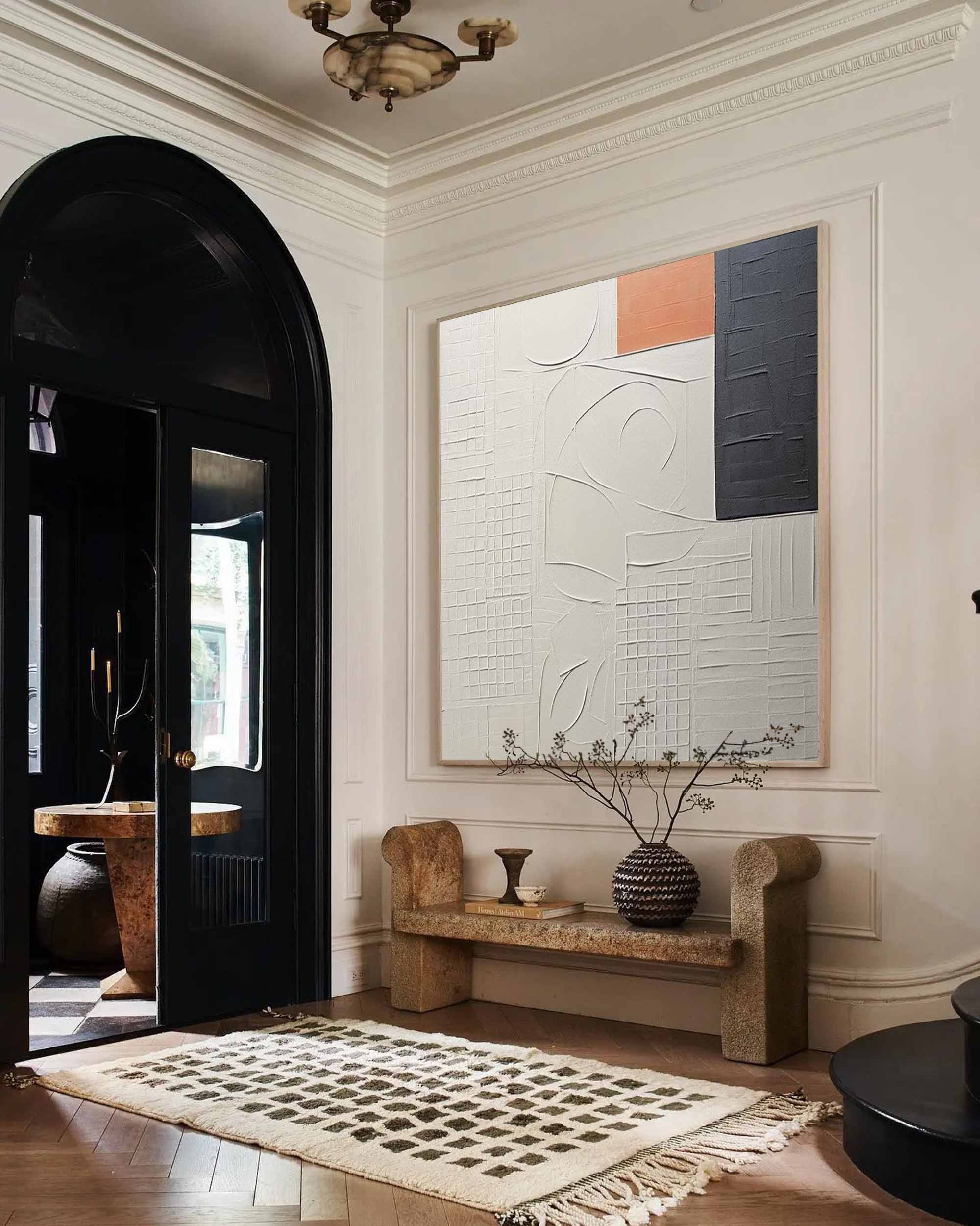 Plaster Art Texture Painting SG249 - Neutralighting