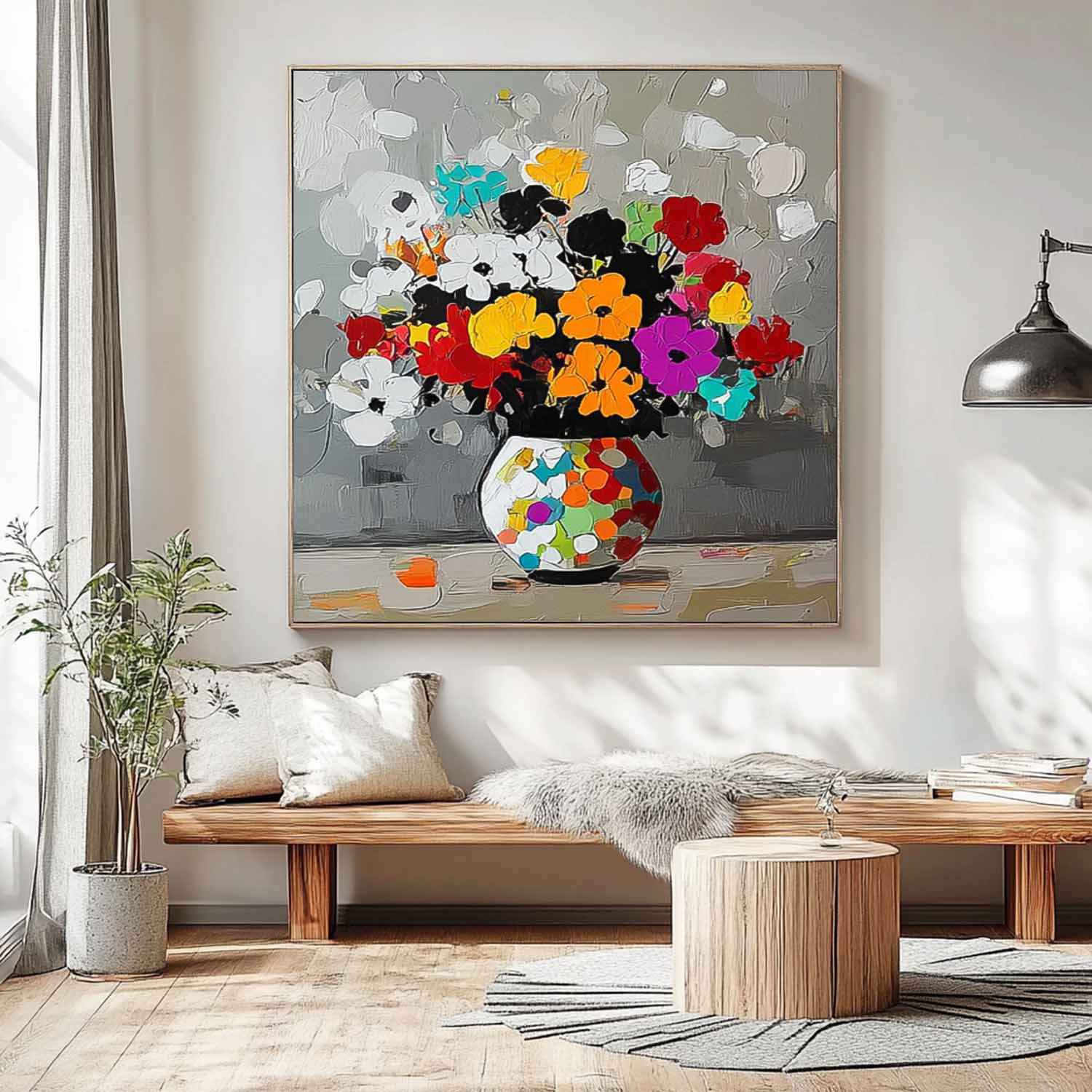 Wall Art Flower Colorful Lyrical Soft Romantic