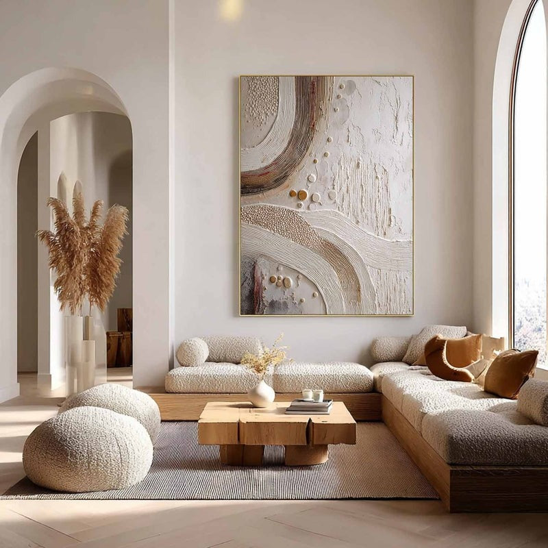 Wall Art Minimalist 3D Abstract Flowing Waves