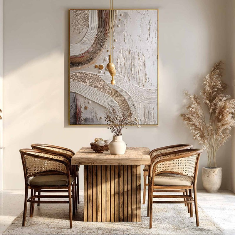 Wall Art Minimalist 3D Abstract Flowing Waves