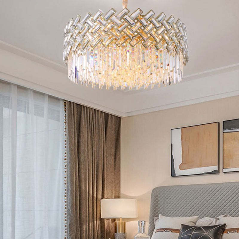 Kristy Luxury Gold Chandelier, Crystal & Metal - Neutralighting