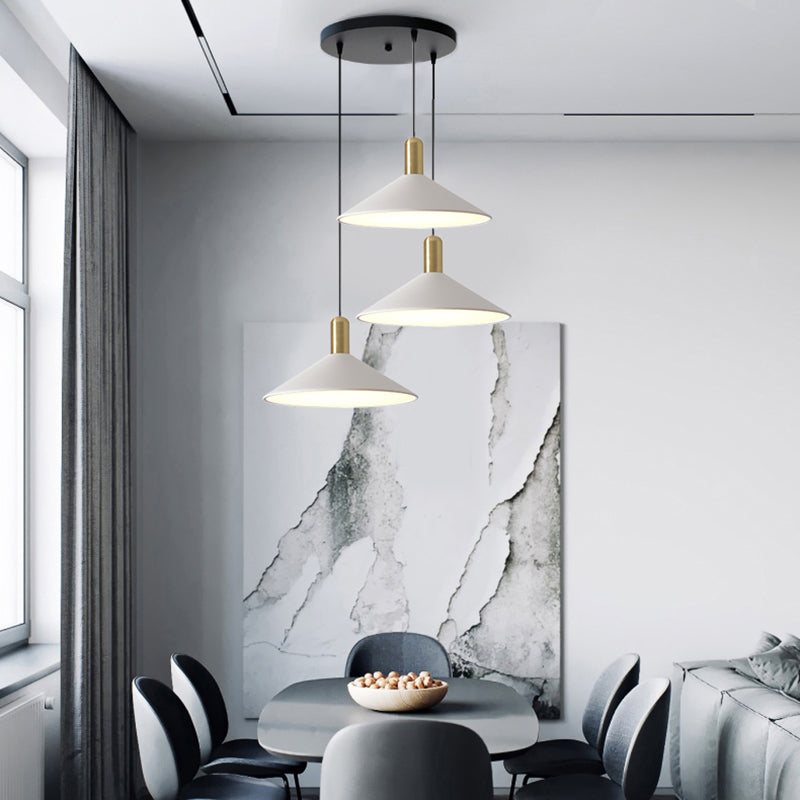 Aria Vintage Umbrella Monochrome Pendant Light