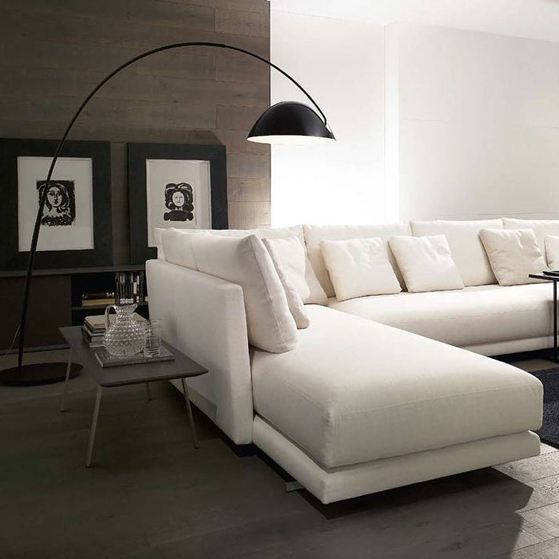 Avi Modrn Fishing Rod Metal Floor Lamp, Black - Neutralighting