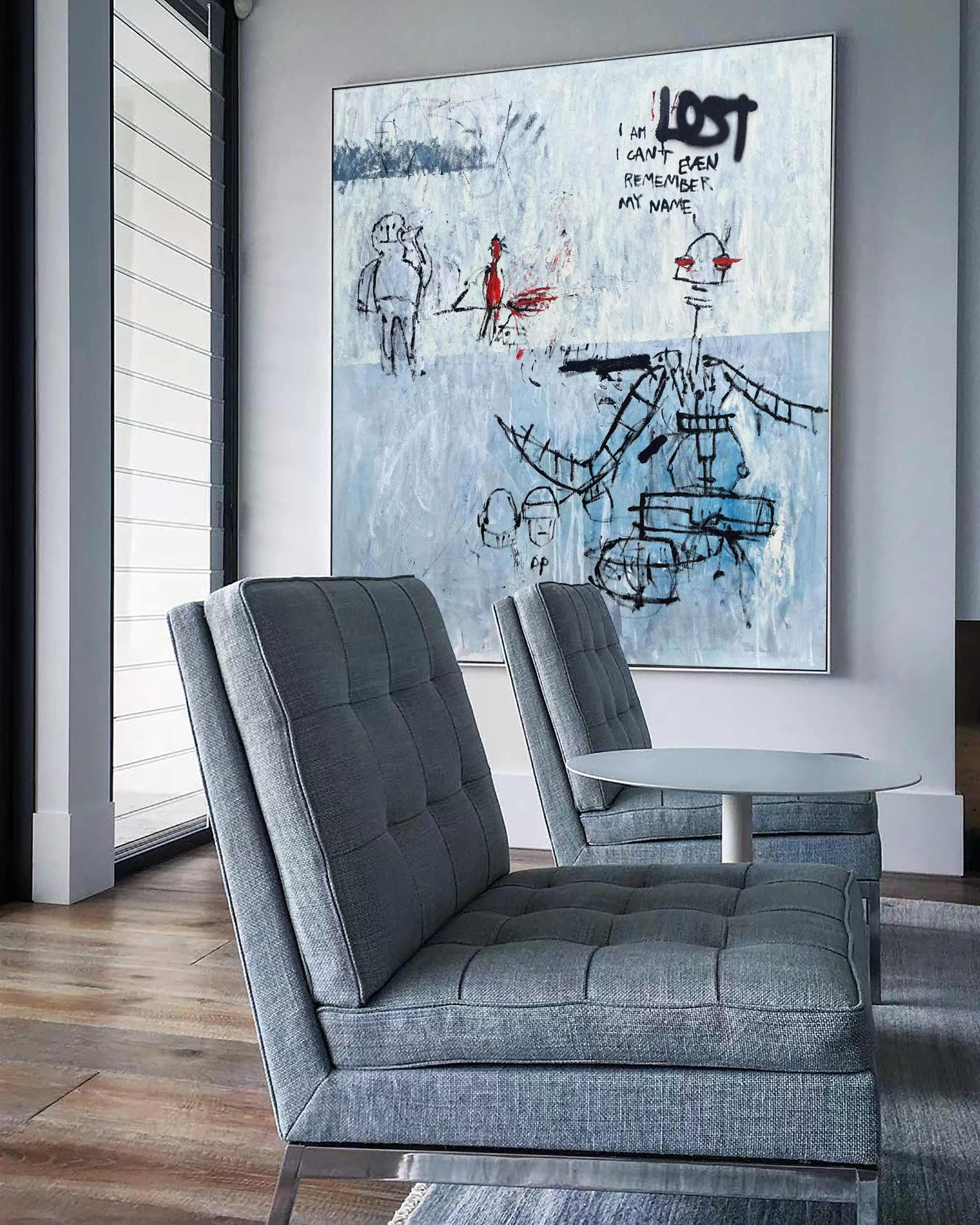 Wall Art Abstract Graffiti Pop Sketchy Bold