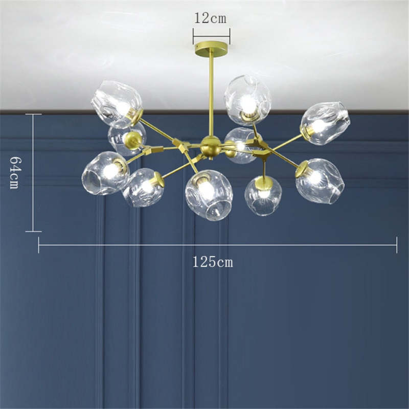 Valentina Modern Bubble Metal Pendant Light, Black/Gold - Neutralighting