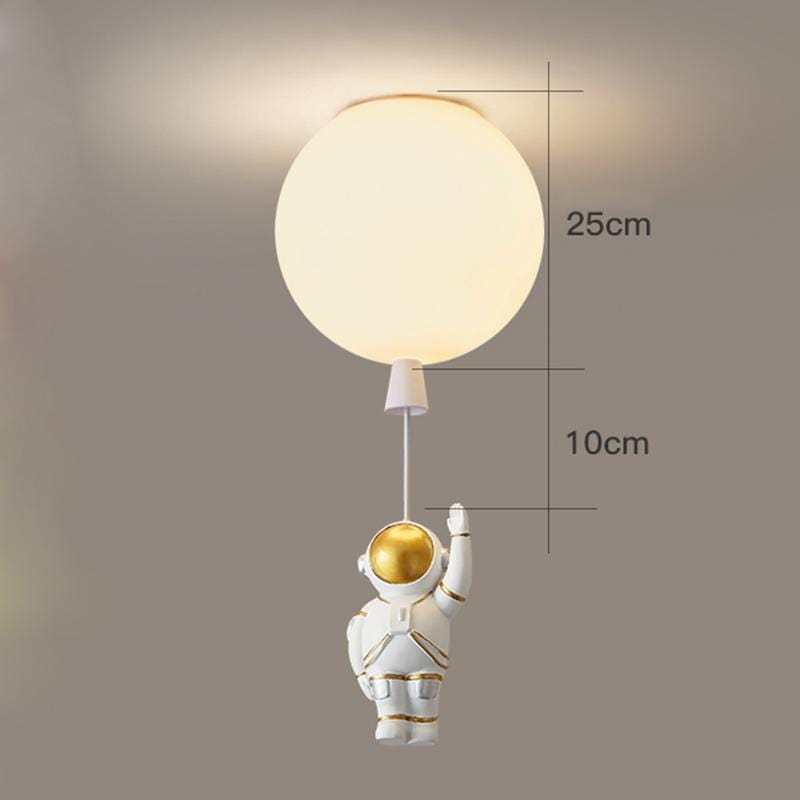 Aria Astronaut Balloon Flush Mount Ceiling Light, L 20/25/30/35cm - Neutralighting