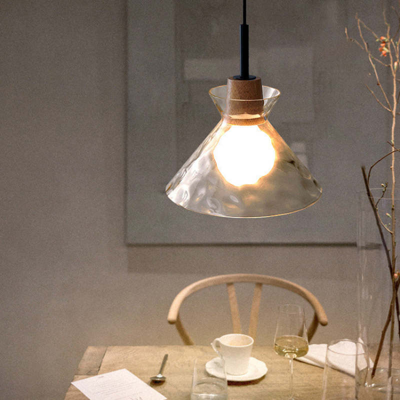 Arisha Minimalist Geometric Glass Pendant Light, Dining Room - Neutralighting